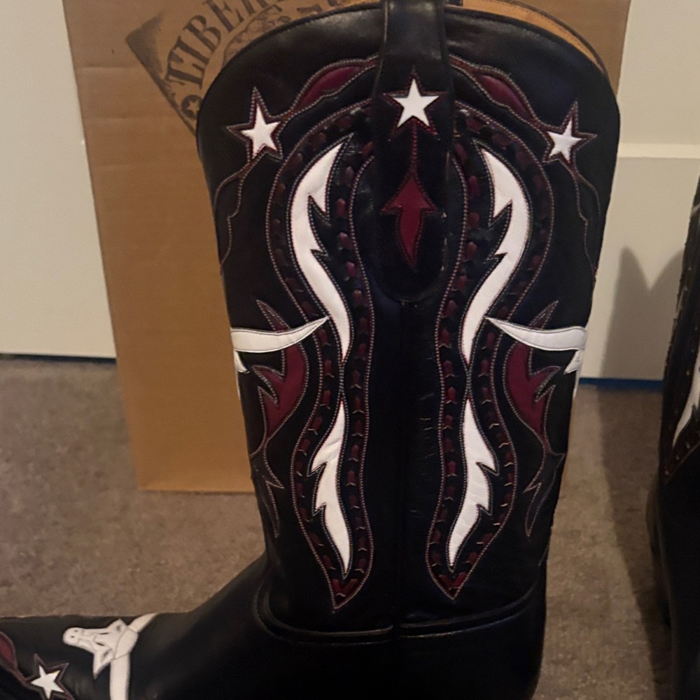 Liberty Boot Co. Black and White Boots. Style called Dallas. NIB. - Picture 5 of 13